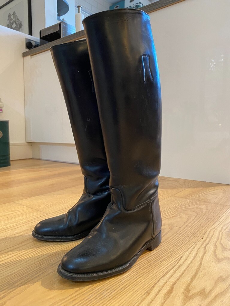 leather riding boots size 4